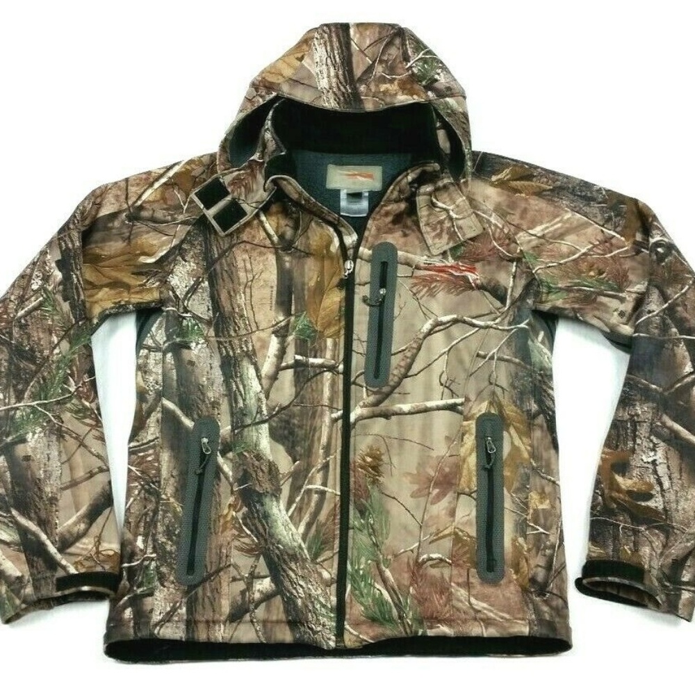 Sitka Camo Fleece Lined Hunting Jacket Medium